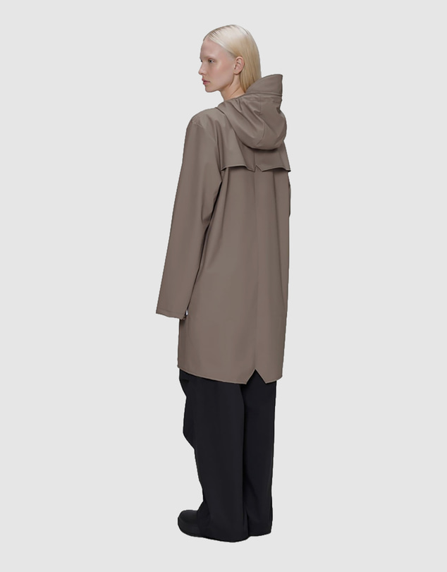 RAINS - Women's Long Jacket Waterproof Raincoat Cinder