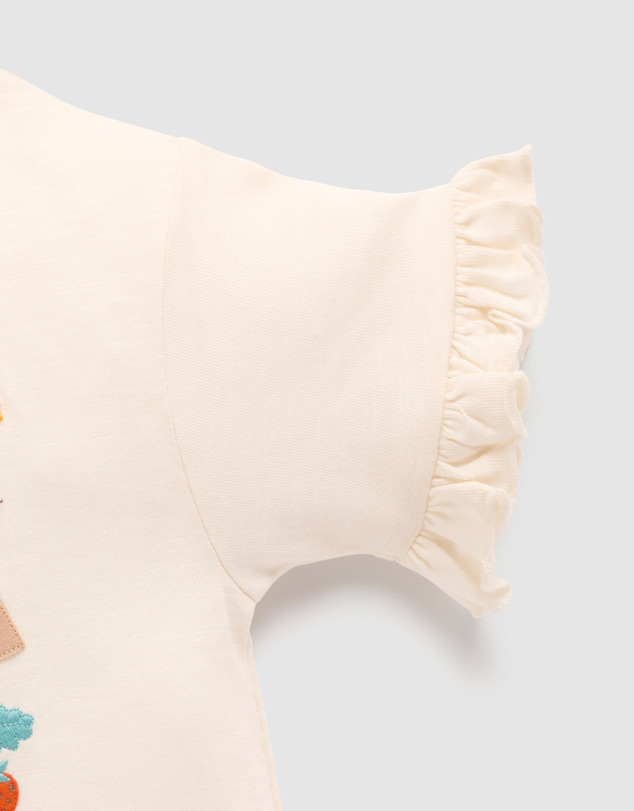 Purebaby - Ruffle Tee-Kids-Babies