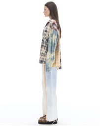 THE TALES - Patchwork Check Flannel Shirt