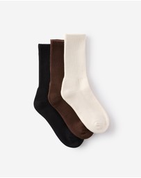 Cotton On - 3 Pack Essential Crew Socks