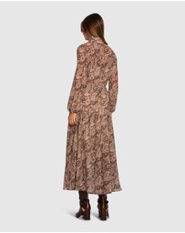 Belle & Bloom - Waterfall Printed Maxi Dress