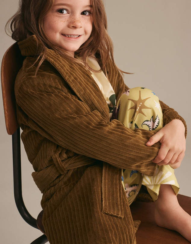 Resting - Ribbed Velvet Ace Robe