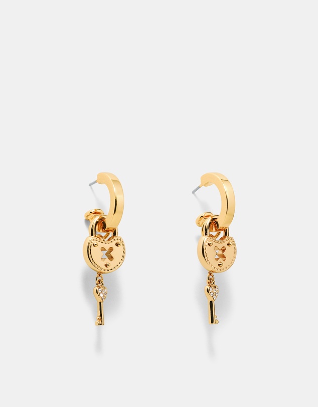 MIMCO - Lockette Charm Hoop Earrings