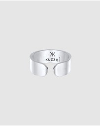 Kuzzoi - ICONIC EXCLUSIVE - Ring Men Band Design Open Timeless in 925 Sterling Silver