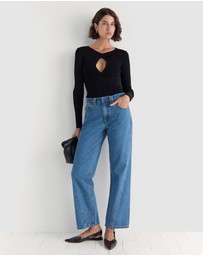 Staple the Label - Mira Twist Knit Top