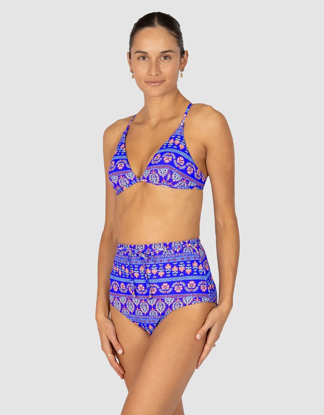 Baku Swimwear - Morocco Longline Fixed Triangle Bikini Bra Top