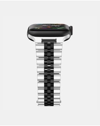 Friendie - Stainless Steel Link Bracelet Band - The Perth - Apple Watch Compatible