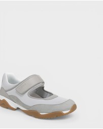 Vionic - Walk Slim Giselle Mary-Jane - Vapor Grey/Silver