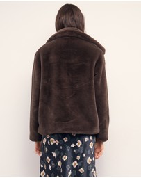 MINKPINK - Sigrid Faux Fur Coat
