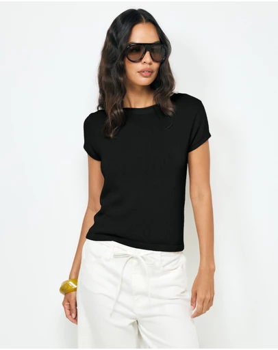 AERE - Lee Organic Cotton Knit Top