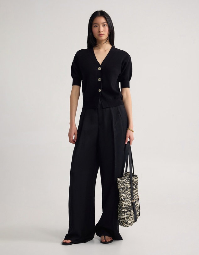 Oxford - Monica Puffer Sleeve Cardigan