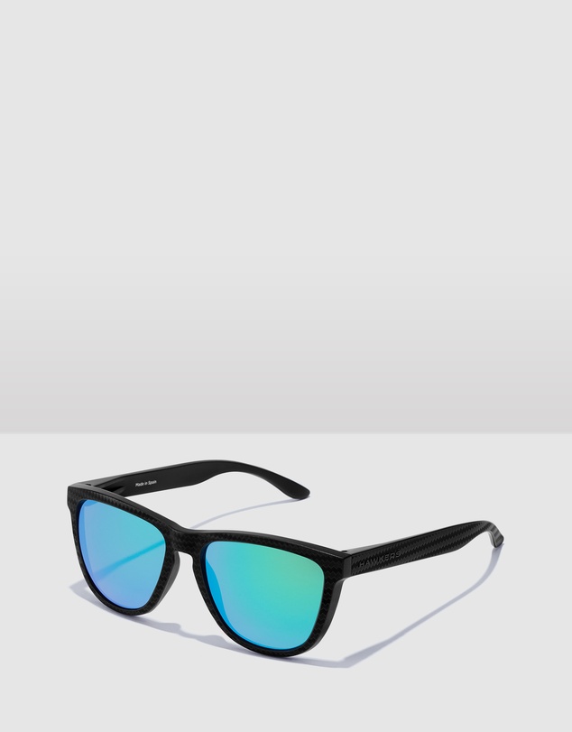 Hawkers Co - HAWKERS Polarized Black Green One Raw Sunglasses for Men and Women UV400