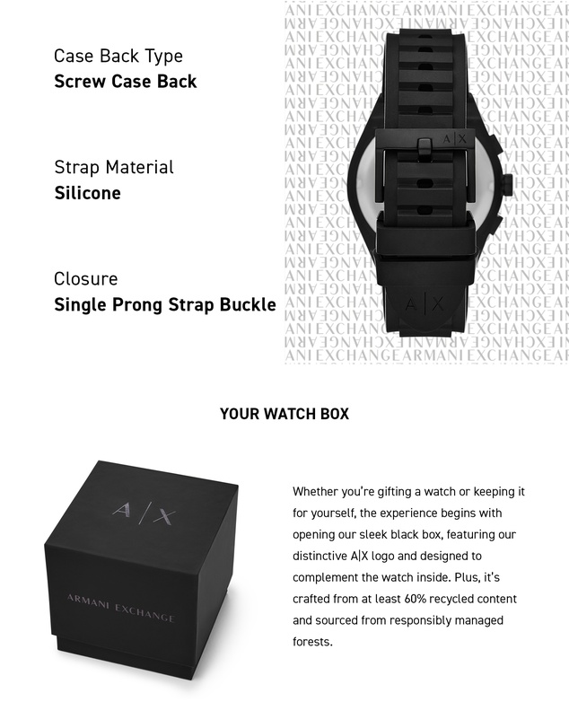 Armani Exchange - Black Chronograph Watch