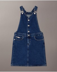 Calvin Klein Jeans - Girls Denim Dungaree Dress