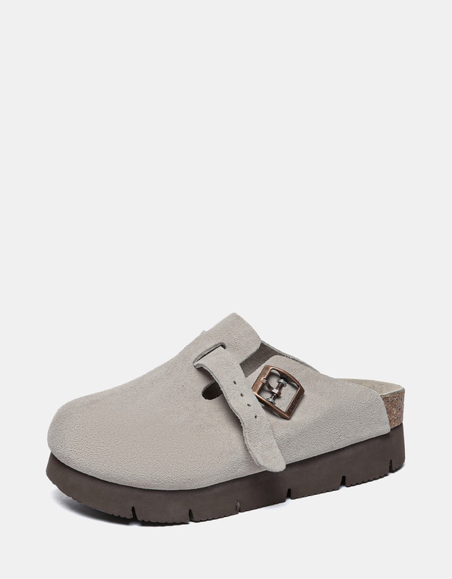 EVERAU - EverAU Ugg Brooklyn Platform Cow Suede Upper Clogs