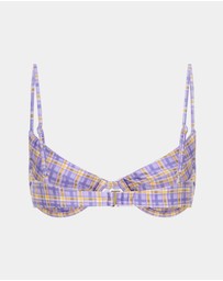 Insight - India Blurred Check Underwire Bikini Set