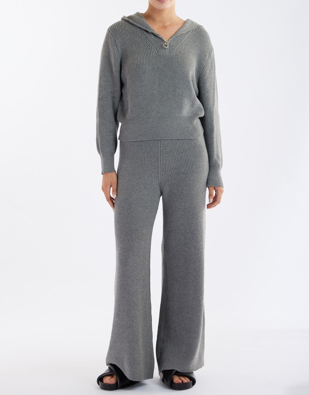 Amelius - Eline Knit Quarter Zip Polo