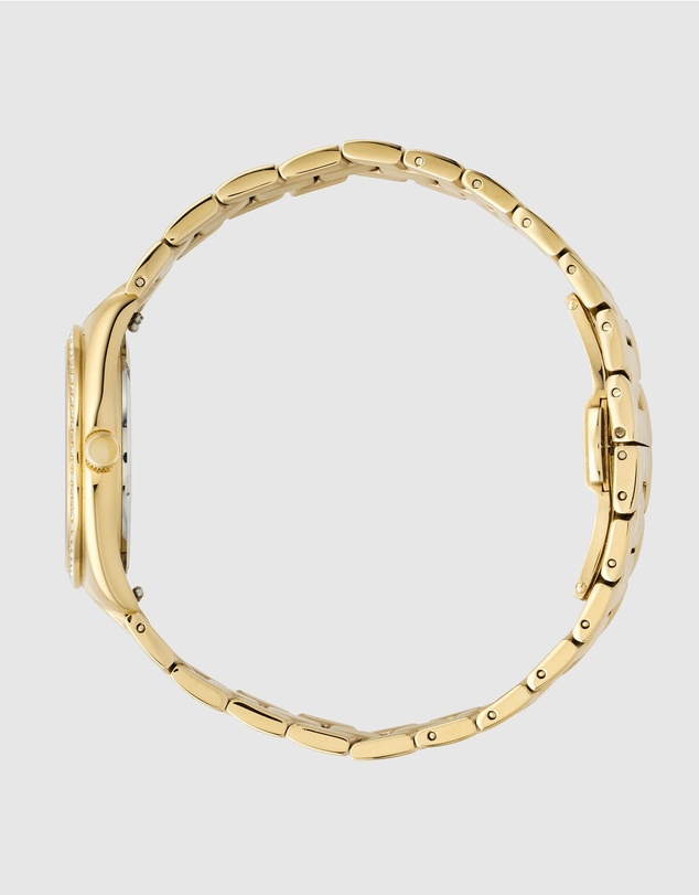 Maxum - Sydney - White Dial, Gold Tone Case & Bracelet