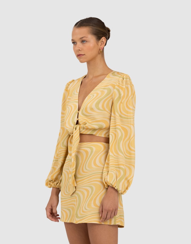 The Wolf Gang - Montana Tie Front Blouse