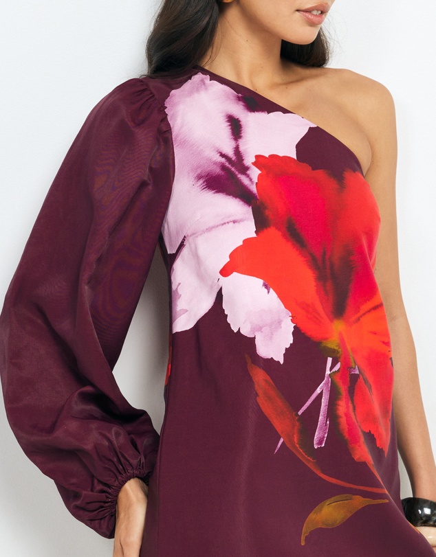 AERE - Ravenna One Shoulder Mini Dress