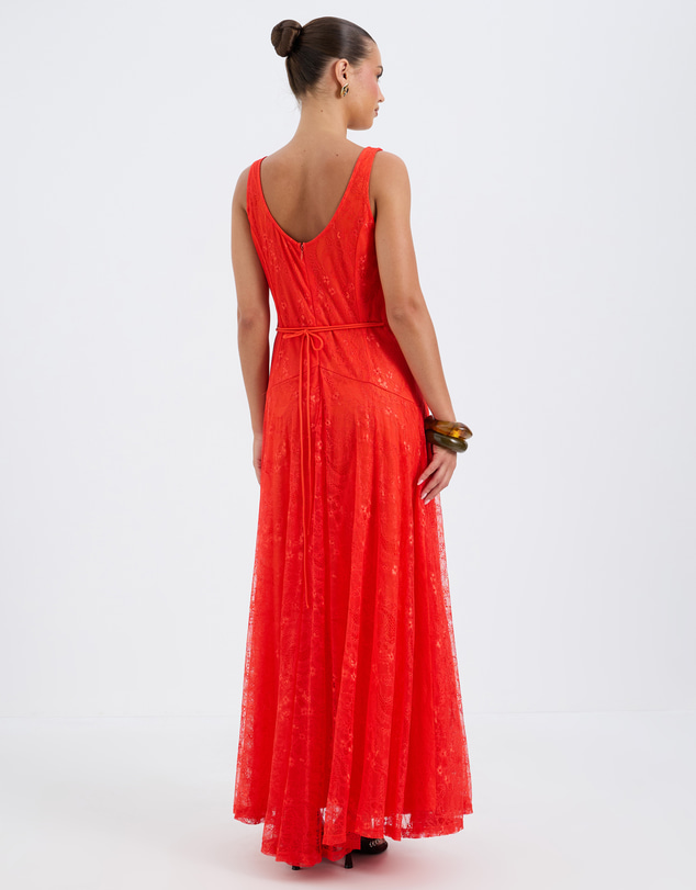 Calli - Penny Lace Midi Dress