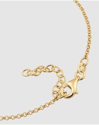 Elli Jewelry - Bracelet Women Infinity White Crystals 925 Sterling Silver Gold Plated