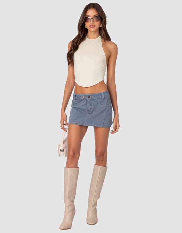 EDIKTED - Louisa Denim Mini Skirt
