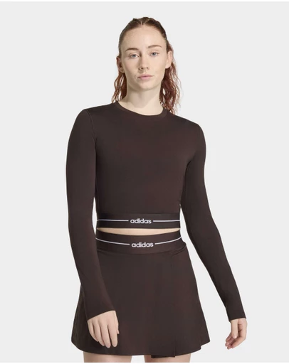 adidas Performance - Hyperglam Cropped Long Sleeve T-Shirt Womens