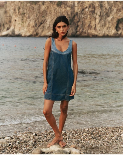KIVARI - Coralie Denim Mini Dress