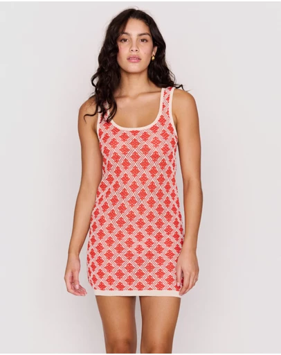 MINKPINK - Ines Jaquard Knit Mini Dress