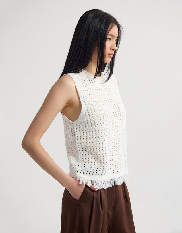 Oxford - Lily Knitted Fringe Tank