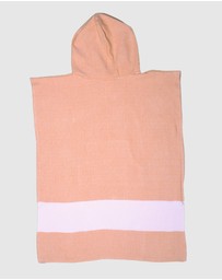Tolu Australia - Adult Hooded Beach Towel in Orange – Quick-Dry Swim Poncho for Swimming & Surfing