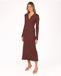 Petal & Pup - Makenna Knit Dress - Brown