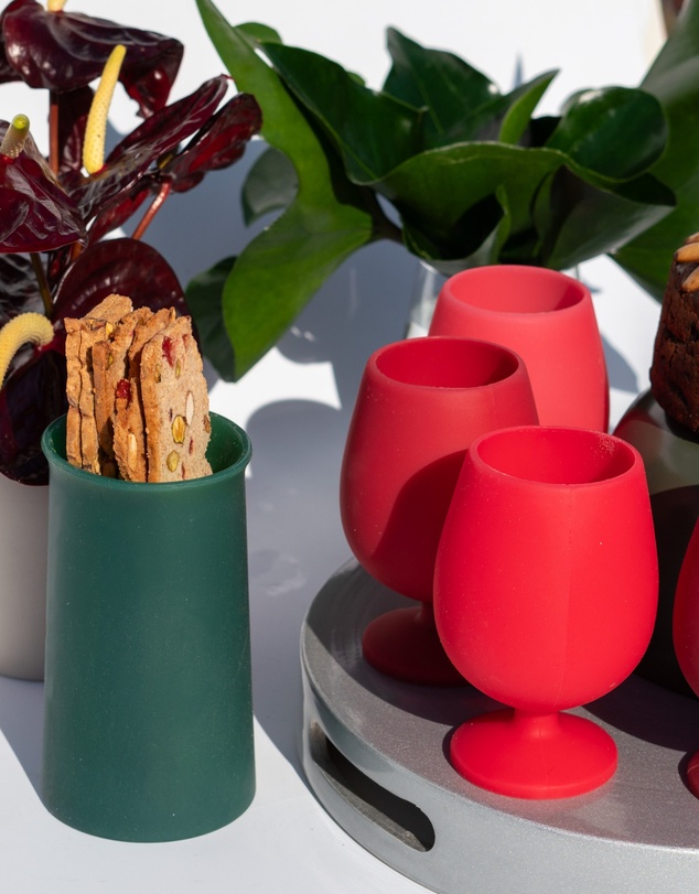 porter green - stemm | silicone unbreakable wine glasses