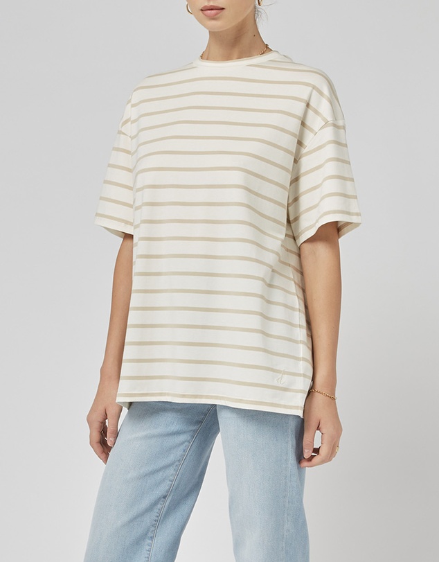 DRICOPER DENIM - Amy Beige Stripe Tee