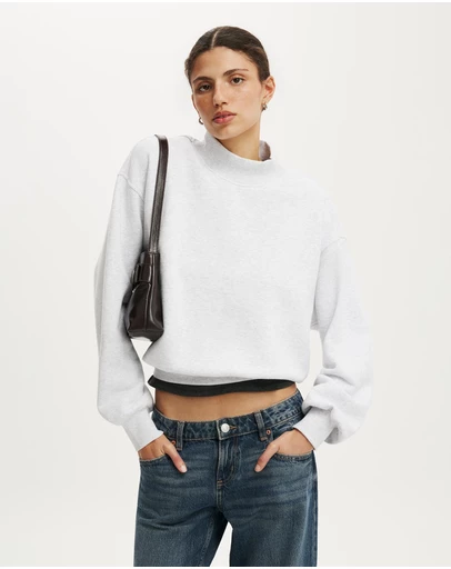 Cotton On - Mock Neck Sweatshirt