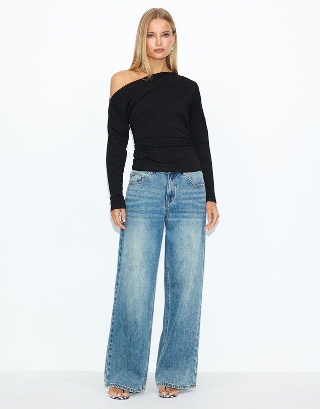 Dazie - Otto Off Shoulder LS Top