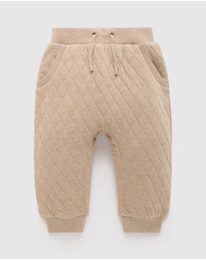 Purebaby - Quilted Track Pants -Kids-Babies
