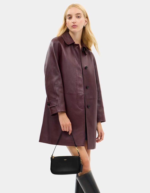 Coach - Natural Grain Leather Bleecker Bag