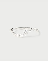 PDPAOLA - Diamonds and White Gold Venus Ring