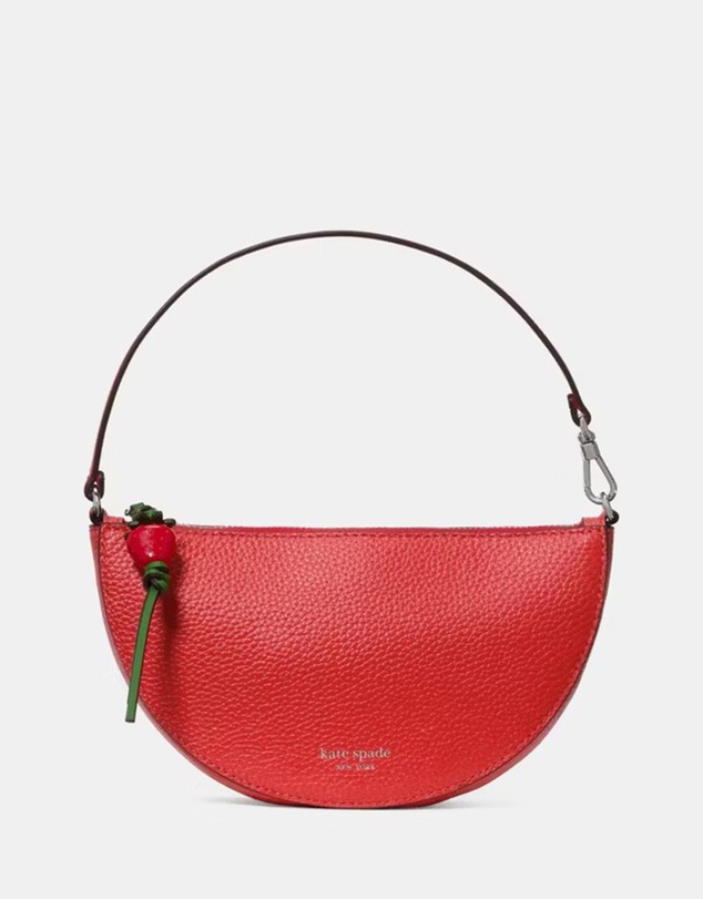 Kate Spade - Wink Pebbled Leather Strawberry Wristlet