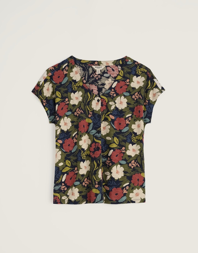 Seasalt - Studio Glass V-neck Jersey Top