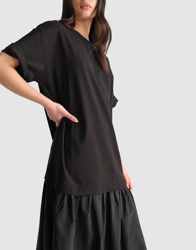 Decjuba - D-Luxe Drop Waist Nylon Dress