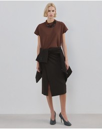 M.N.G - Short-Sleeved Cotton T-Shirt