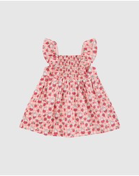 Kynd Baby - Miffy Smock Dress in Berry Check