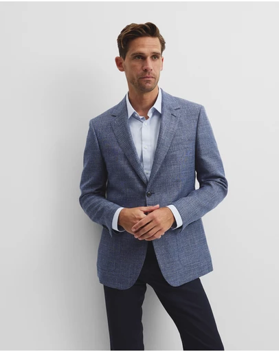 Country Road - Regular Wool Blend Houndstooth Jacket