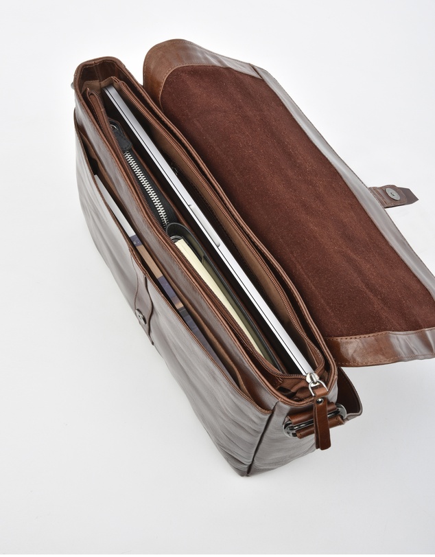 Cobb & Co - Windsor RFID Leather Business Satchel