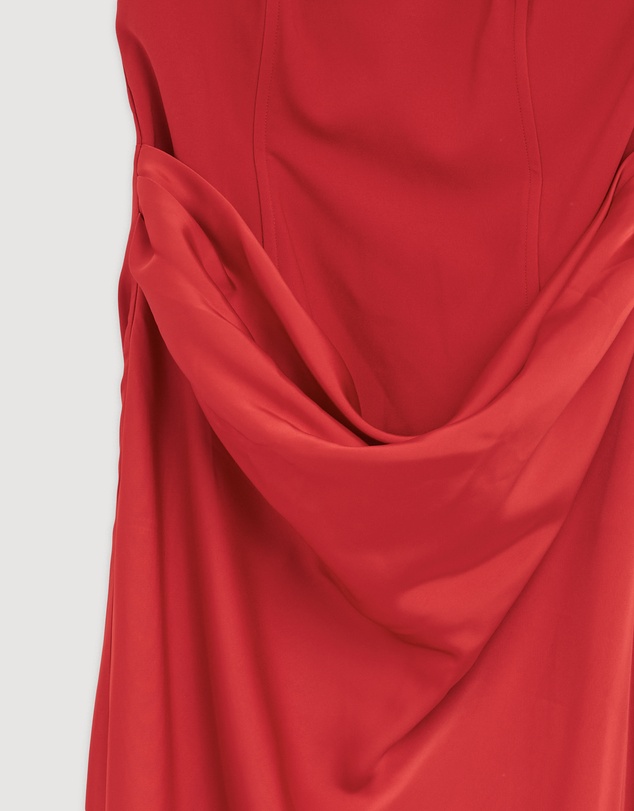 Revibe - Repaired CHANCERY Ayla Corset Drape Maxi Dress - AU 12