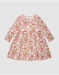 Fleur Harris - 'Toadstool' Paradise Dress in Apricot