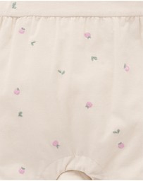 Purebaby - Embroidered Corduroy Romper - Kids-Babies